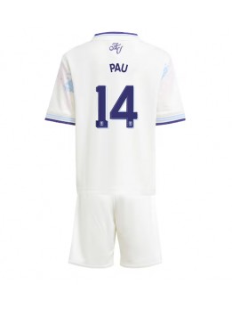 Aston Villa Pau Torres #14 Replika Tredje Kläder Barn 2025-26 Kortärmad (+ byxor)